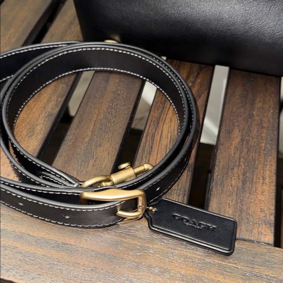 Coach Black Leather Crossbody - Picture 6 of 9